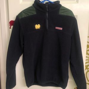 M. Vineyard Vines Norte Dame Women’s Navy Pullover